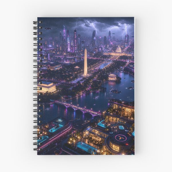 Item preview, Washington DC Cyberpunk  | Neon Atlas Special Edition designed and sold by NSAstore.