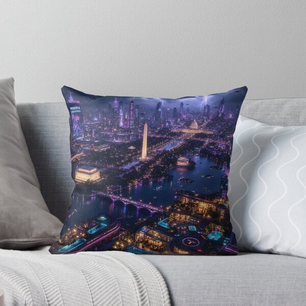 Item preview, Washington DC Cyberpunk  | Neon Atlas Special Edition designed and sold by NSAstore.