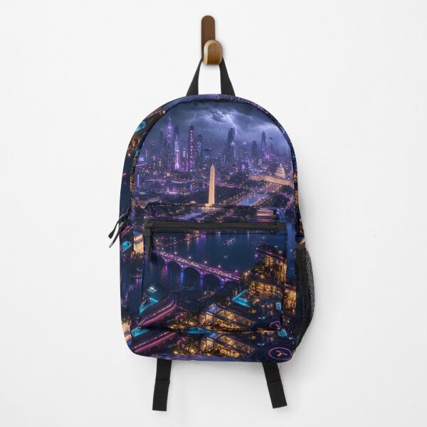 Item preview, Washington DC Cyberpunk | Neon Atlas Special Edition designed and sold by NSAstore.