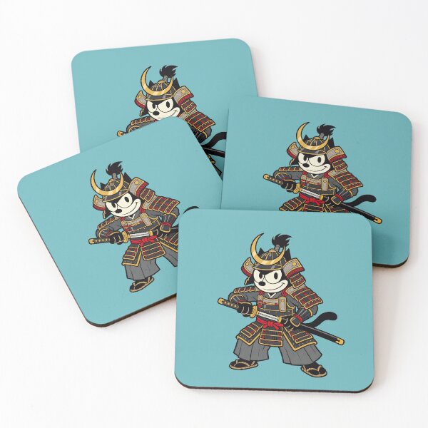 Item preview,  Cat Vintage 60s Japanese Samurai Warrior designed and sold by infinitearte.
