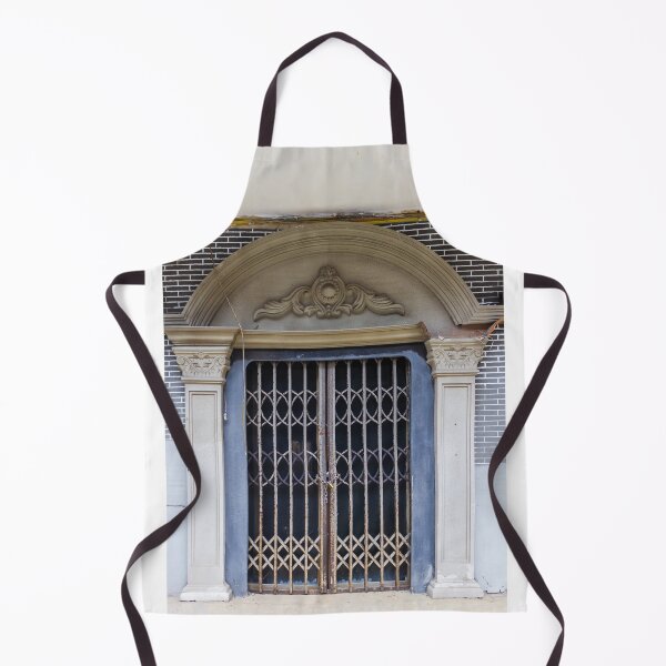 Item preview, Ornate Arched Entrance With Vintage Metal Security Gate And Decorative Classical Columned Facade designed and sold by Nmallia.