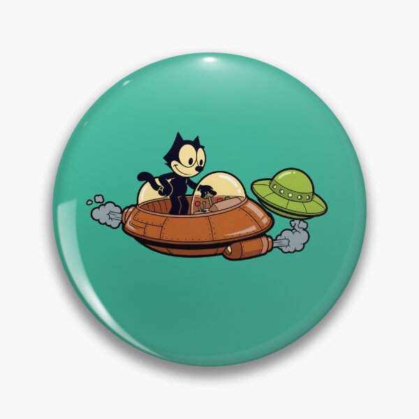 Item preview,  Cat Vintage 60s Space Adventure UFO designed and sold by infinitearte.
