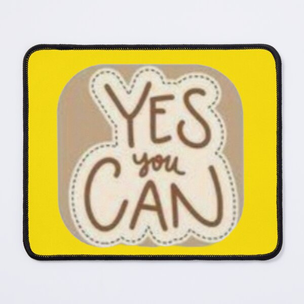 Item preview, Yes You Can Beige Stitched Patch Aesthetic Sticker designed and sold by Scro-Ciob-Shop.