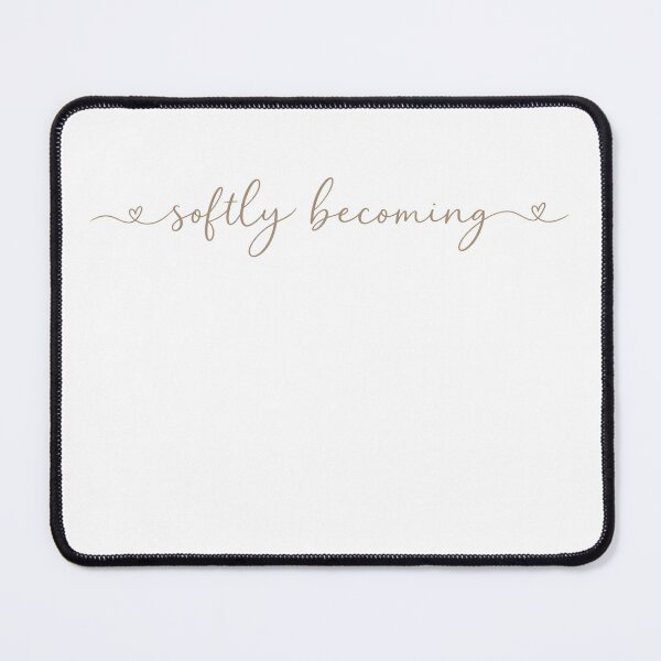 Item preview, Softly Becoming | Minimalist Inspirational Quote designed and sold by CalmMandala.