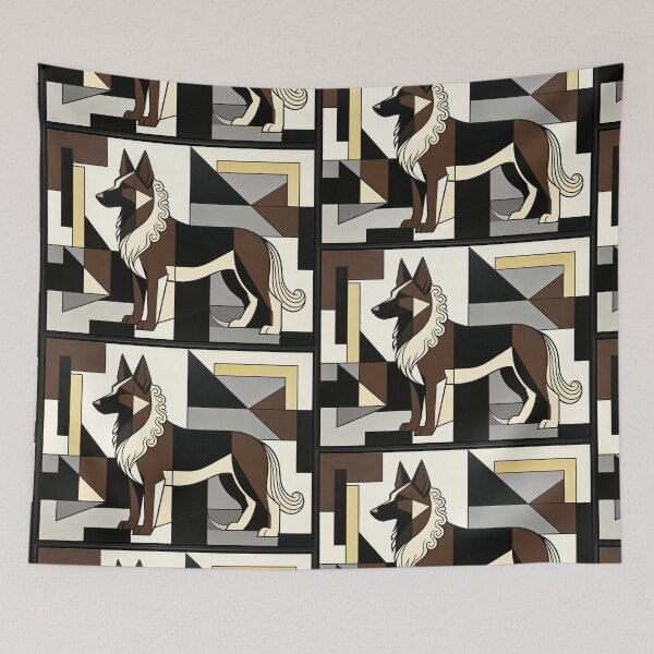 Item preview, cubist animal artwork designed and sold by forget45studio.