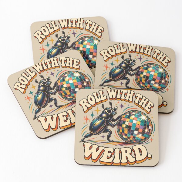 Item preview, Roll With the Weird – Disco Beetle designed and sold by VioVibe.