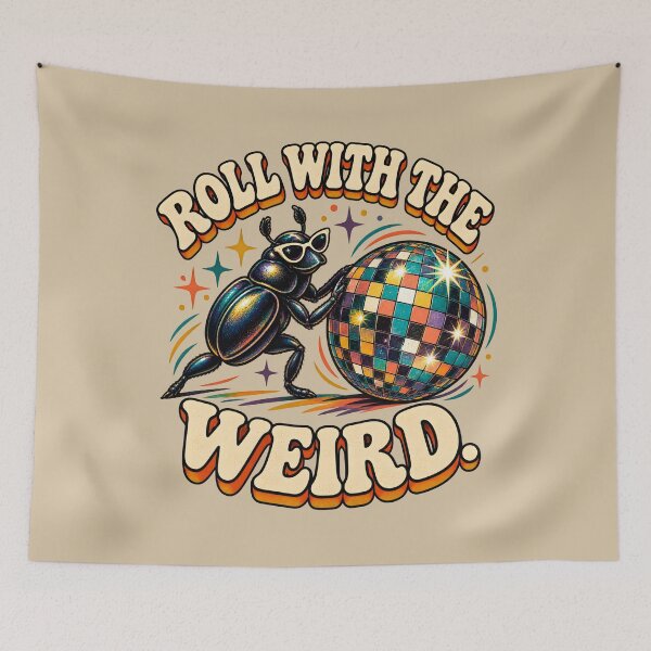 Item preview, Roll With the Weird – Disco Beetle designed and sold by VioVibe.