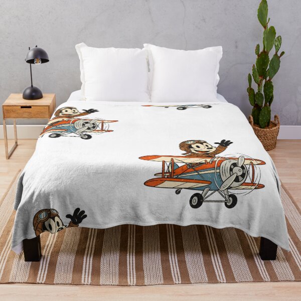 Item preview, Cat Vintage Airplane Adventure – Retro Cartoon Tee designed and sold by infinitearte.