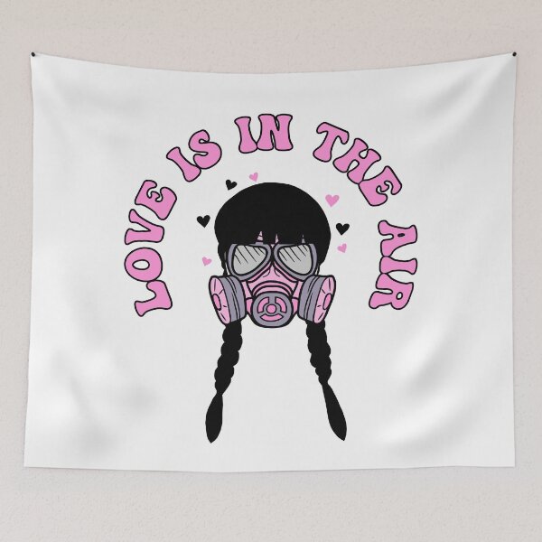 Item preview, Anti Valentine's Day Gas Mask Wednesday Addams designed and sold by humnoo.