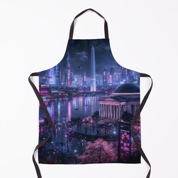 Item preview, Washington DC Cyberpunk  | Neon Atlas Special Edition designed and sold by NSAstore.