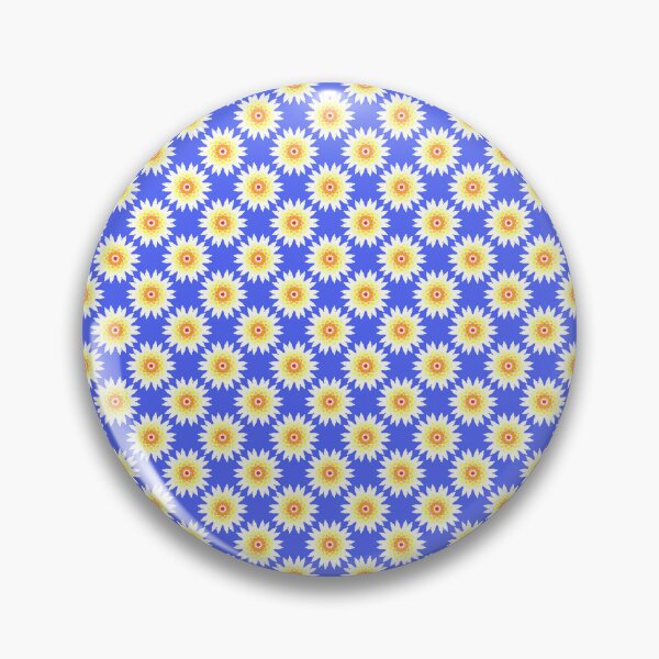 Item preview, Sunflower Mandala Star Pattern Blue designed and sold by Zaya_art.