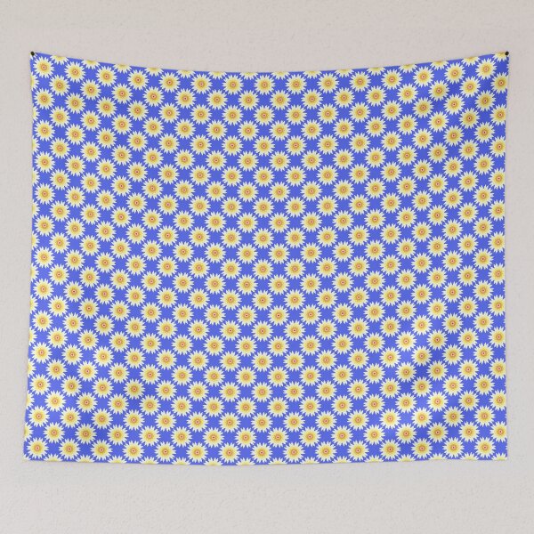 Item preview, Sunflower Mandala Star Pattern Blue designed and sold by Zaya_art.