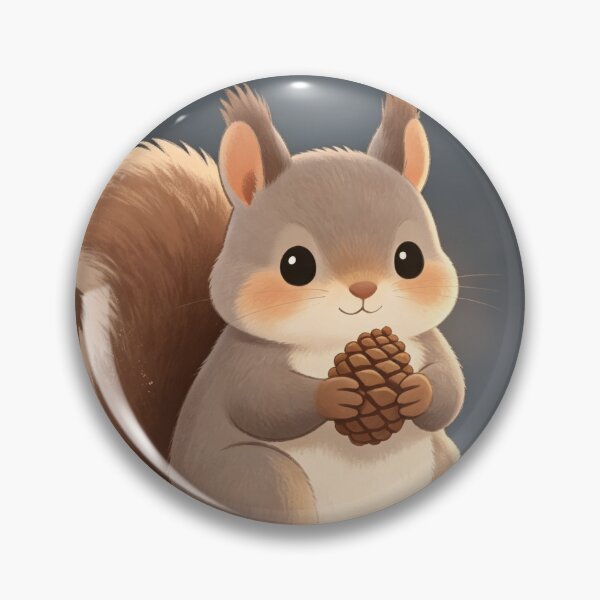 Item preview, Squirrel Pinecone Dusk designed and sold by Furry Nook.
