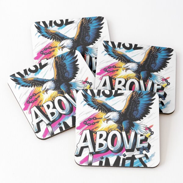 Item preview, Rise Above Limits - Motivational Eagle Break The Chains Pop Art designed and sold by Noah-Gallery.