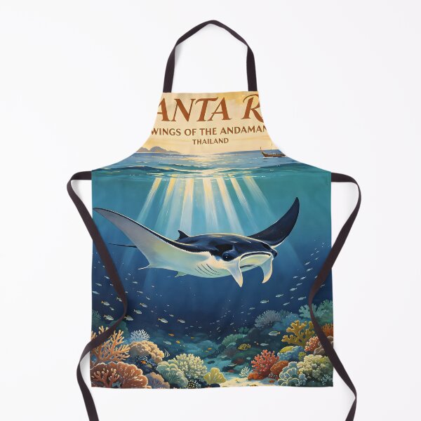 Item preview, Krabi Coral Reef Symphony – Vintage Marine Poster designed and sold by Spirit of Siam.