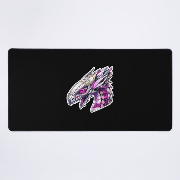 Item preview, White Mecha Cyber Dragon Magenta Neon Code Sticker designed and sold by bug4j_DragonLab.