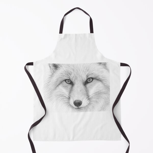 Item preview, Detailed Fox Portrait - Charcoal Pencil Drawing Artwork designed and sold by Leon Woods Pencil Art.