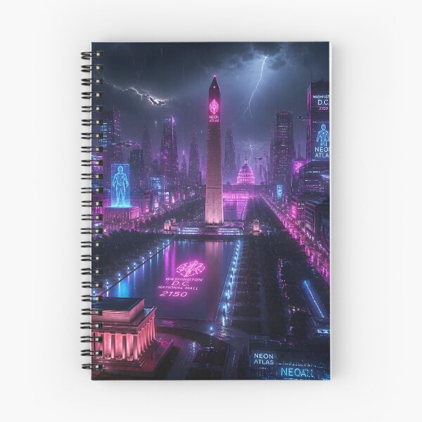 Item preview, Washington DC Cyberpunk  | Neon Atlas Special Edition designed and sold by NSAstore.