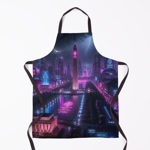 Item preview, Washington DC Cyberpunk  | Neon Atlas Special Edition designed and sold by NSAstore.