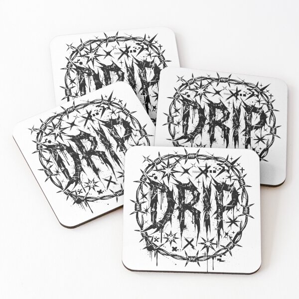 Item preview, DRIP Y2K Grunge Barbed Wire Typography designed and sold by DripCultureLab.
