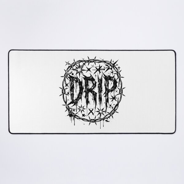 Item preview, DRIP Y2K Grunge Barbed Wire Typography designed and sold by DripCultureLab.