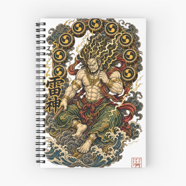 Item preview, Raijin – Thunder Emperor | Japanese Thunder God Art designed and sold by kaxymax.