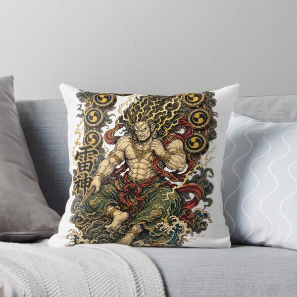 Item preview, Raijin – Thunder Emperor | Japanese Thunder God Art designed and sold by kaxymax.