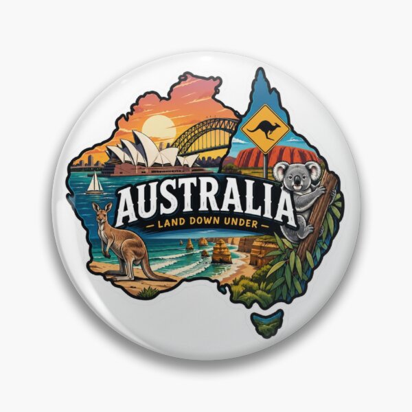 Item preview, Australia Land Down Under – Australian Travel & Wildlife Design designed and sold by 4U---Store.