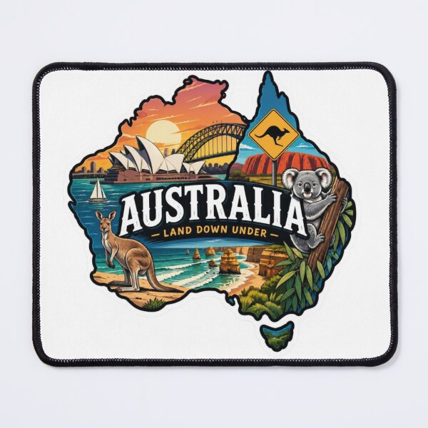 Item preview, Australia Land Down Under – Australian Travel & Wildlife Design designed and sold by 4U---Store.