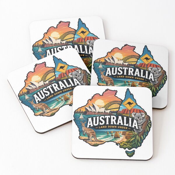 Item preview, Australia Land Down Under – Australian Travel & Wildlife Design designed and sold by 4U---Store.