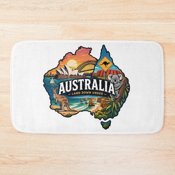 Item preview, Australia Land Down Under – Australian Travel & Wildlife Design designed and sold by 4U---Store.