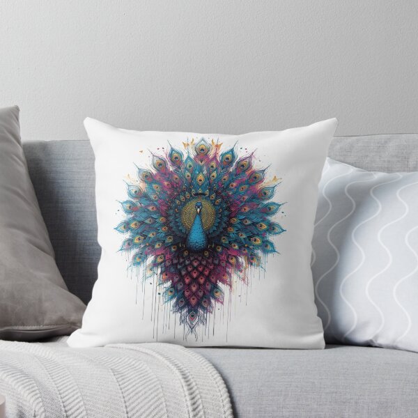 Item preview, ArtVibrantColorfulPeacock designed and sold by Artrendzs.