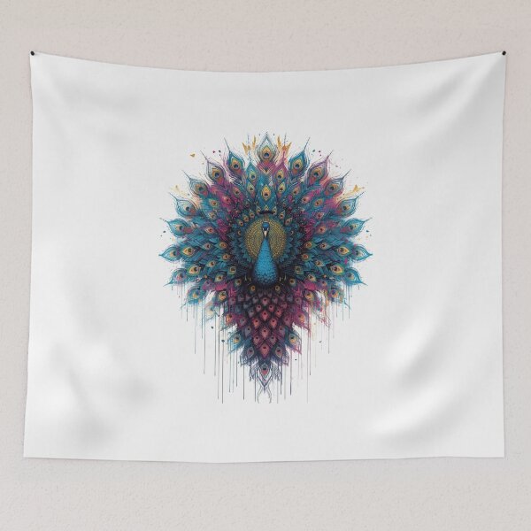 Item preview, ArtVibrantColorfulPeacock designed and sold by Artrendzs.