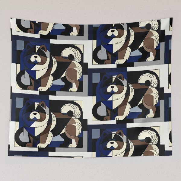 Item preview, cubist animal artwork designed and sold by forget45studio.