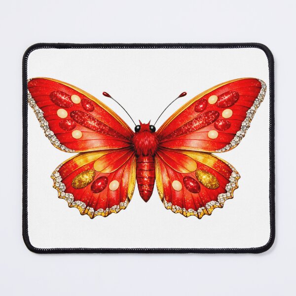 Item preview, Beautiful Red and Gold Butterfly Illustration designed and sold by AmirArtisanVibe.