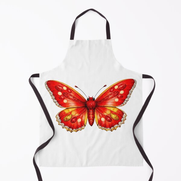 Item preview, Beautiful Red and Gold Butterfly Illustration designed and sold by AmirArtisanVibe.