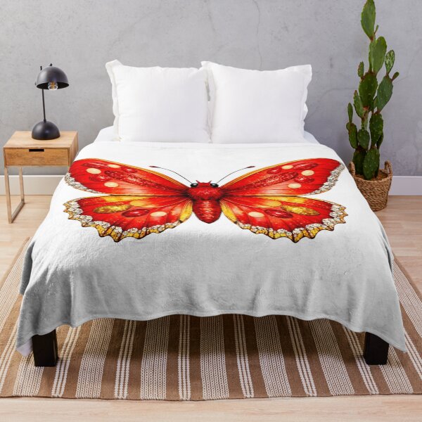 Item preview, Beautiful Red and Gold Butterfly Illustration designed and sold by AmirArtisanVibe.