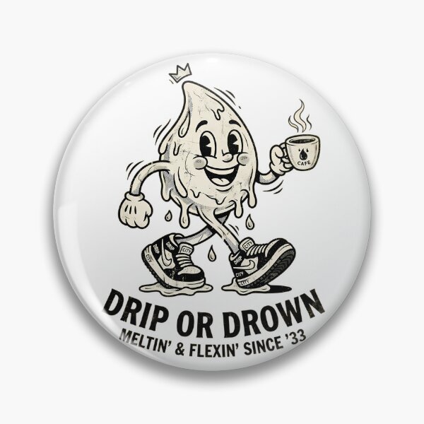 Item preview, Drip Or Drown Vintage Rubber Hose Mascot designed and sold by DripCultureLab.
