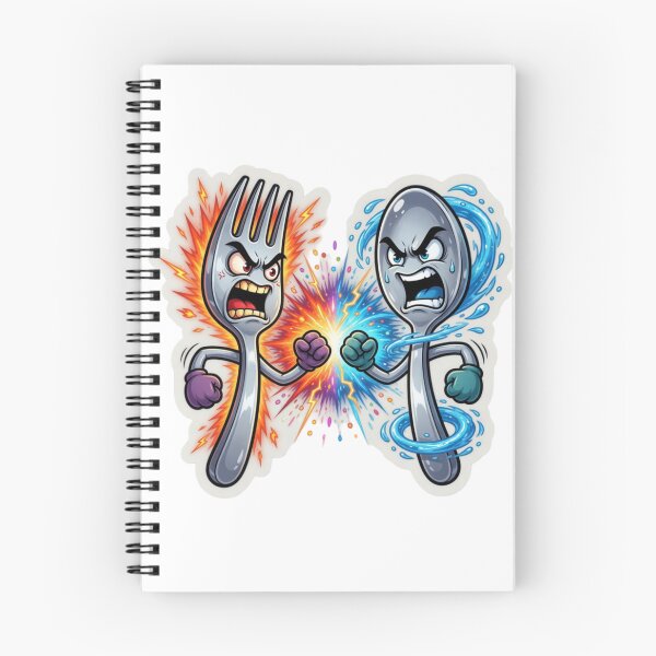 Item preview, Fork Spoon Kitchen Rivalry designed and sold by Imaginarium of Chaos falcon88 .