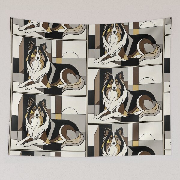 Item preview, cubist animal artwork designed and sold by forget45studio.