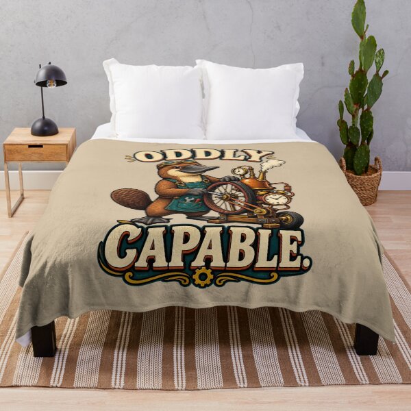 Item preview, Oddly Capable – Steampunk Platypus Mechanic designed and sold by VioVibe.