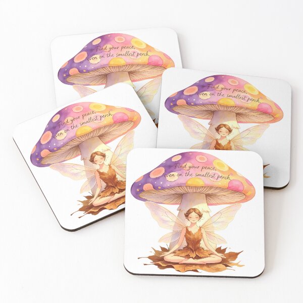 Item preview, Find Your Peace Even on the Smallest Perch — Mushroom Fairy designed and sold by Bondingbonding.