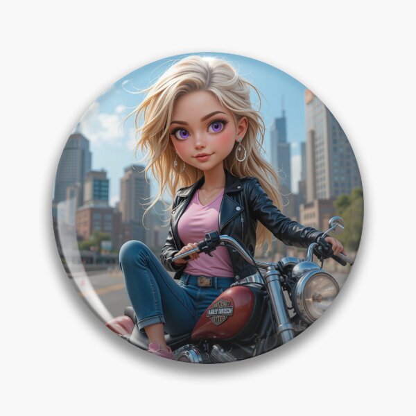Item preview, Girl on Motorcycle designed and sold by RaF71PrO.