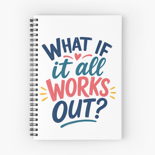 Item preview, What If It All Works Out? Motivational Optimist Positive Affirmation designed and sold by RetroMini2026.