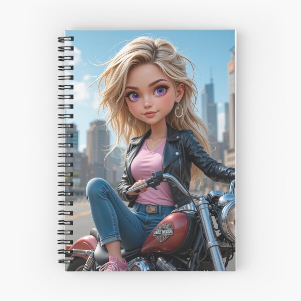 Item preview, Girl on Motorcycle designed and sold by RaF71PrO.