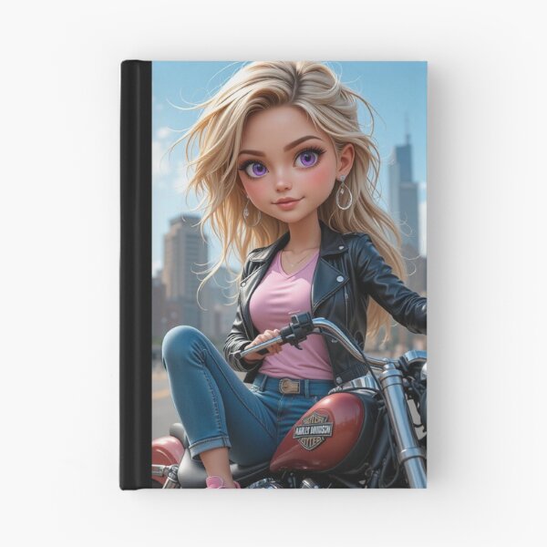 Item preview, Girl on Motorcycle designed and sold by RaF71PrO.