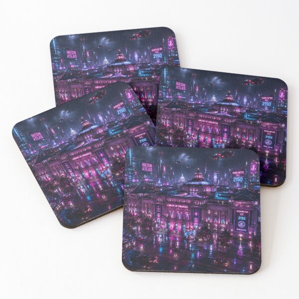 Item preview, Washington DC Cyberpunk  | Neon Atlas Special Edition designed and sold by NSAstore.