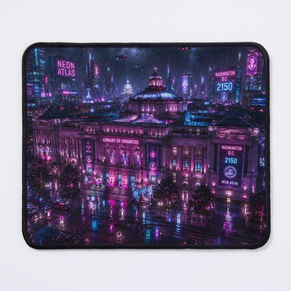 Item preview, Washington DC Cyberpunk | Neon Atlas Special Edition designed and sold by NSAstore.