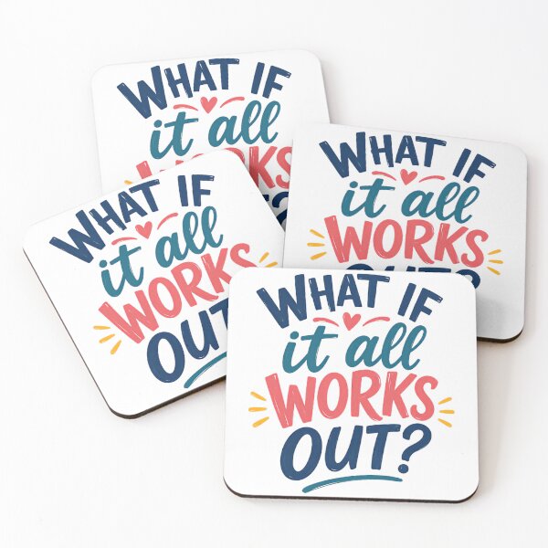 Item preview, What If It All Works Out? Motivational Optimist Positive Affirmation designed and sold by RetroMini2026.