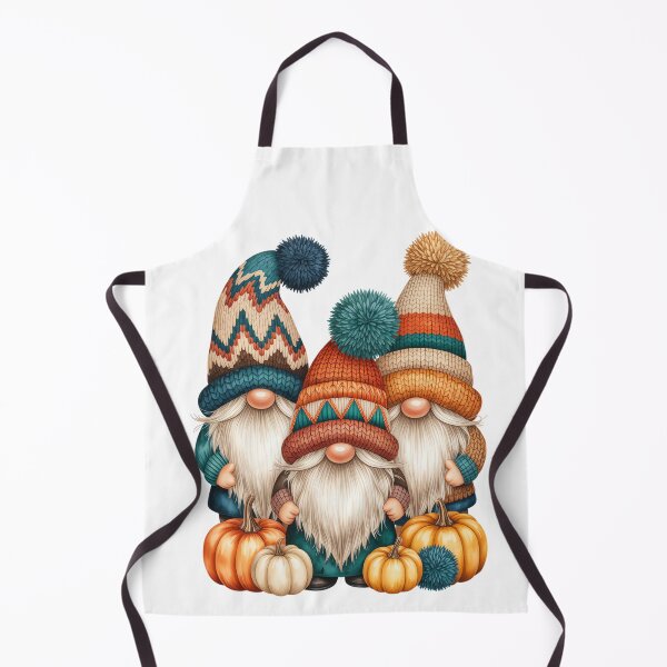 Item preview, Gnomes with Pompom Hats and Pumpkins designed and sold by jkrphoto.